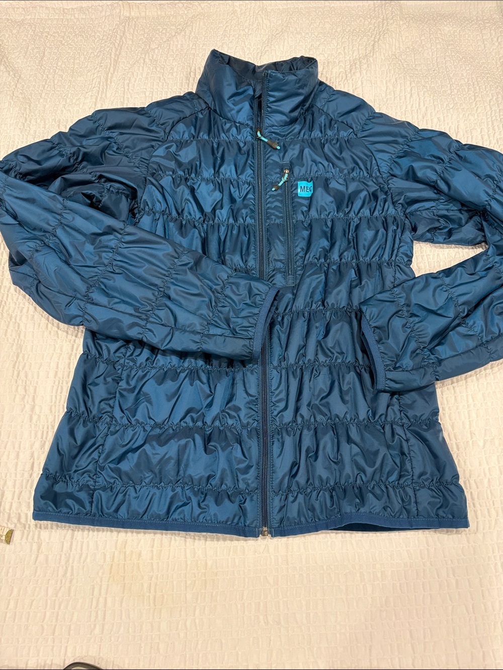 MEC Women’s Dark Teal Uplink Packable Quilted Jacket
Size L
